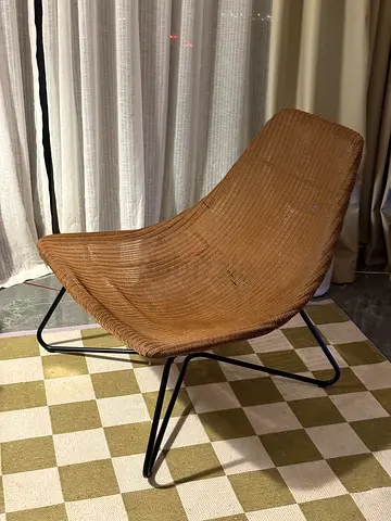 Handwoven armchair