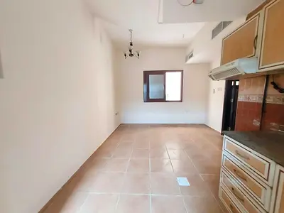Spacious studio apartment available in the prime location al mujhra central ac central gas family building open kitchen with landfree parking only 15,999
