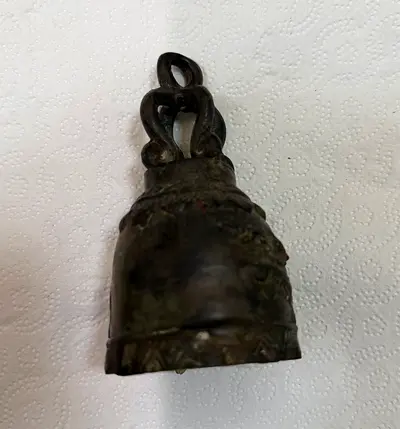 جرس المعبد البوذي الأثري والنادر Rare Bronze Buddhist Temple Bell!