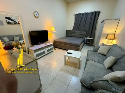 استوديو فاخر | مفروش بالكامل | بإطلالة مميزة | للإيجار الشهري | موقع متميز في عجمان – شامل جميع الفواتير والواي فاي