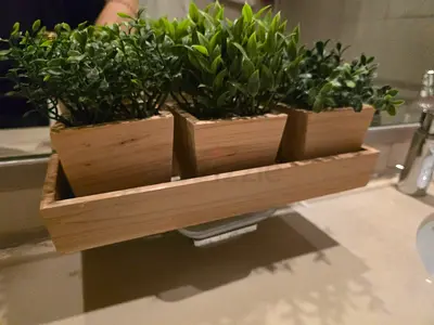 Artificial plants two in pots