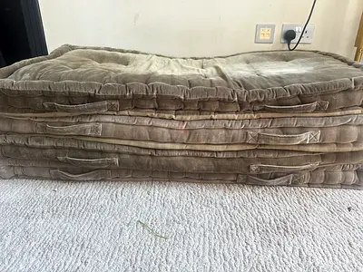 Set of 3 Foldable Floor Mattresses / Futons - Green