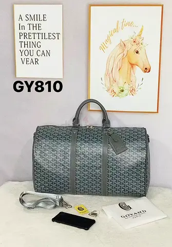 Goyard-style Grey Travel Duffel Bag GY810 - master copy