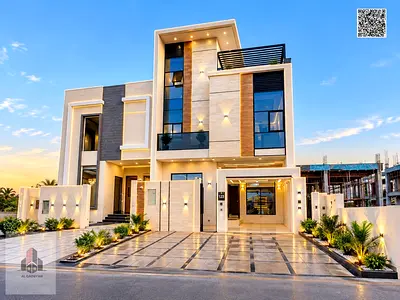 🔥 Luxury villa opposite Safeer Mall, Ajman | Two floors and roof with terrace Including registration fees 🏡✨
