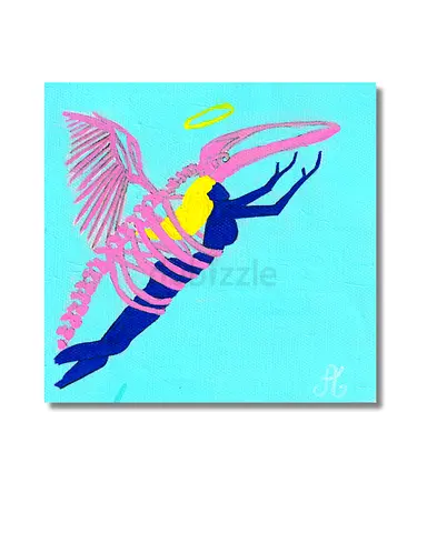 Original Painting “Whale Skeleton” | Contemporary Art | By Aleksandra Koblova