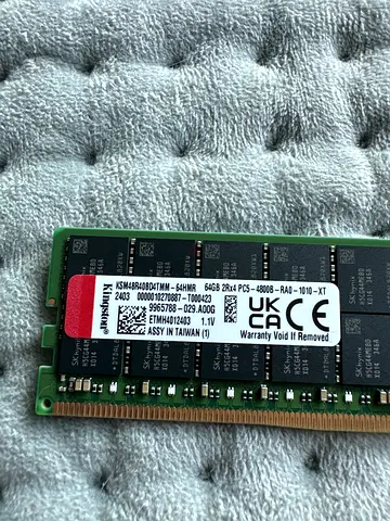Kingston 64GB DDR5 ECC Server RAM Module (Used)