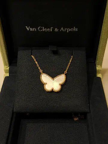 VCA Lucky Alhambra Butterfly Necklace