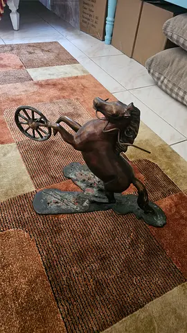 Copper Horse Statue Sculpture (decor/collectible)