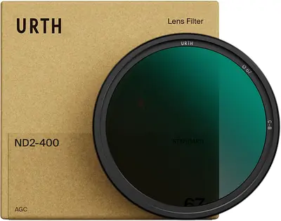 Urth 55mm ND2-400 Variable ND Lens Filter 1-8.6 Stop Range, Ultra-Slim 20-Layer Nano-Coated Neutral