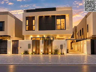 Luxury Villa for Sale in Al Yasmeen – Sophisticated Design & Prime Location | Price includes central air conditioning and utility connections; an idea
