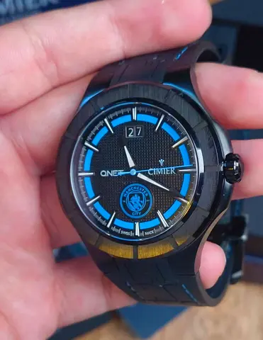 Black Cimier One Manchester City Edition Men’s Watch with Date Window