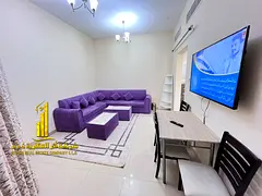 ✨Luxurious one-bedroom apartment for monthly rent in Al Rashidiya 3, opposite Ladies Park and near