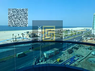 شقة غرفتين وصالة للبيع في كورنيش ريزيدنس – عجمان | إطلالة بحرية مباشرة