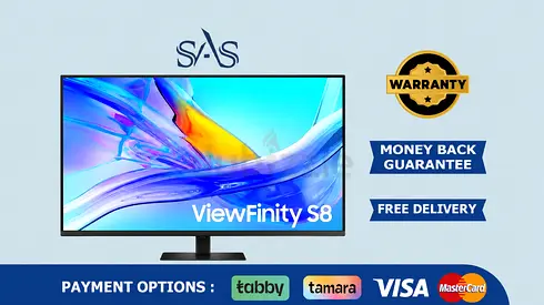 Samsung | 37 Inch | ViewFinity S8 4K UHD Monitor | USB-C | KVM | LS37D800UAM