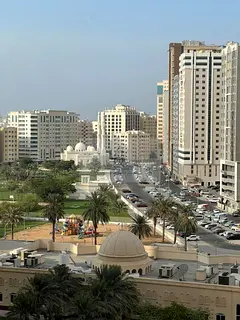 2BR + Maid’s & Laundry Rooms in Al Majaz 3 | Built-in Wardrobes | Free AC & Maintenance | Near Amb