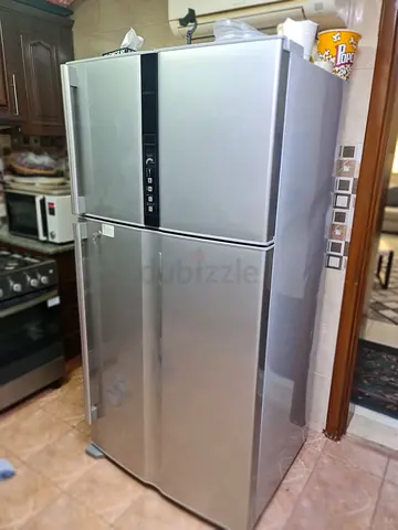Hitachi Inverter Double-Door Refrigerator – Silver Fridge with Top Freezer