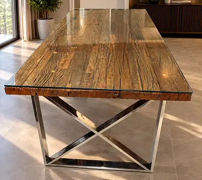 Rustic Wood Dining Table