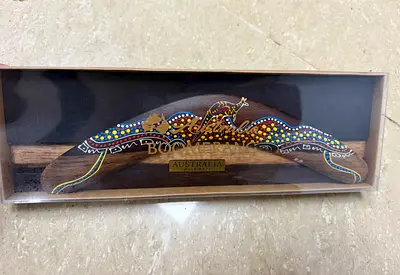 🇦🇺 Australian Aboriginal Boomerang Souvenir – Brand New, Never Used