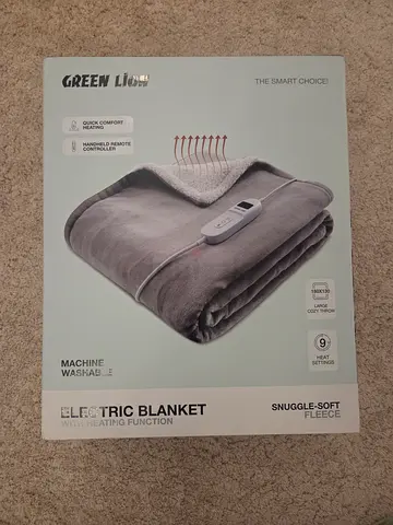 Electric Heated Blanket - Single/Throw, brand new
