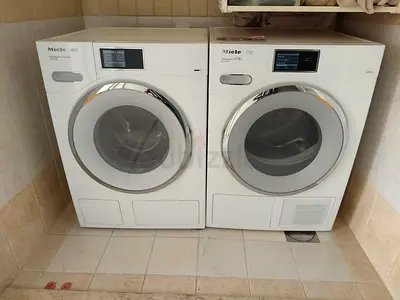 Miele Latest XL Tronic 9kg Twindos Washer And Dryer Separate Set for Sale