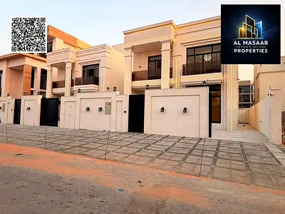 فاخرة للبيع في الحليو 2 – عجمان | 5 غرف ماستر | أرضي + أول + روف بالكهرباء والمياه وشامله رسوم التسجيل والتمليك.