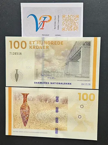 Danmark 100 Kroner Banknotes (Collectible)- Uncirculated- Many pieces available- 2009 series