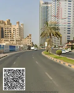 Residential-commercial land in Al Nakheel / prime seafront location / ground floor + 6 floors