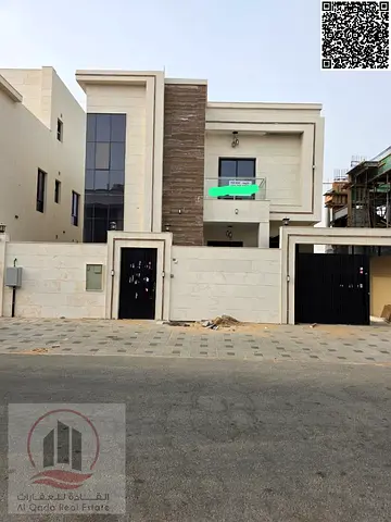 Villa for rent in Ajman -AL yasmin area -3014 sqft ( 5 bedRooms + Hall +roof +Majlis +big court+made room ) verry good location
