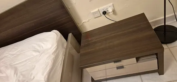 MUST SELL TOMORROW! Queen Bed, Mattress & Bedside Table – Make an Offer!