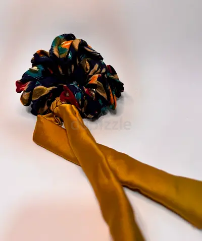 Handmade hair scrunchies with Tails