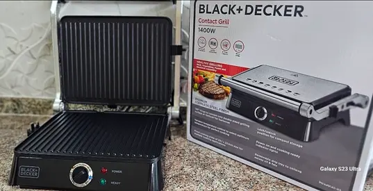 Black+Decker 1400W Contact Grill - very Good Condition