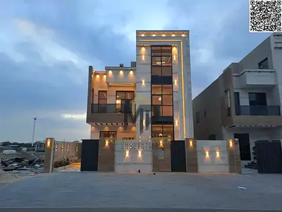 Luxury villa for sale with high-end finishes, located near Sheikh Mohammed bin Zayed Road. Available for freehold ownership by all nationalities, with