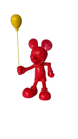Mickey Mouse Decorative Sculpture - Glossy Red | Modern Pop Art