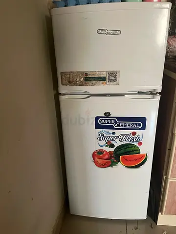 Used Super General Double-Door Refrigerator - Good Working Condition
