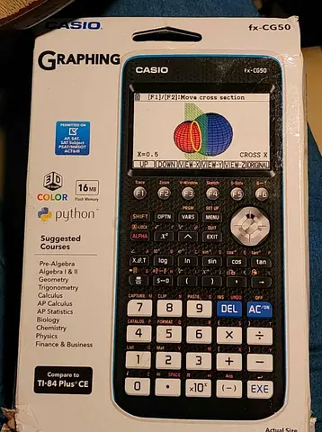 CASIO FX-CG50 Graphic Calculator.