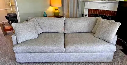 High Quality Crate And barrel Lounge Deep Feather filled 93 sofa