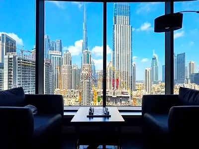 Fully Fitted Office|Burj & Skyline View|High Floor