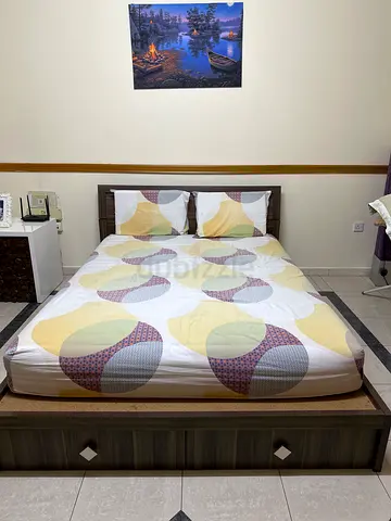 Wooden single bed with mattress - good condition