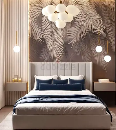 Brand New Luxury Cotton fabric Queen Bed Available