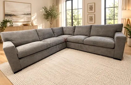 Same like new condition crate&barrel corner sofa