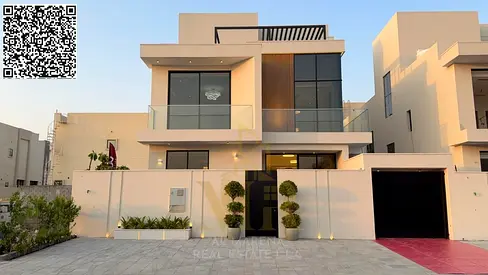 An upscale residential villa in Al Zahia, Ajman, combining beautiful design and comfortable living in a prime location.