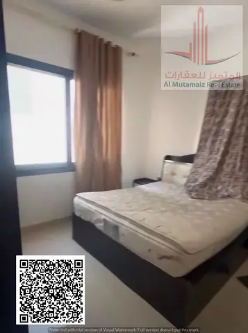 غرفة  و صالة للايجار بالنعيمية 2 /بناية عائلية/تتكييف مركزي