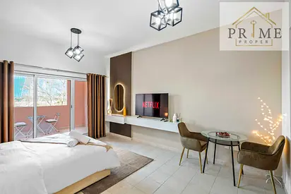 5500 pm including bill service apartments Studio with Balcony,