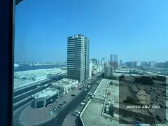 Three Bedroom Apartment for Annual Rent in Al Khor Towers Ajman with Sea View Balcony Maid's Room Fo
