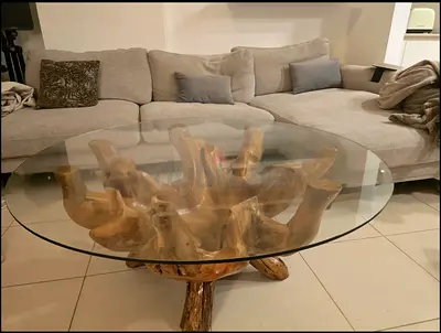 Natural wood Teak Root Modern Contemporary table Marina Home