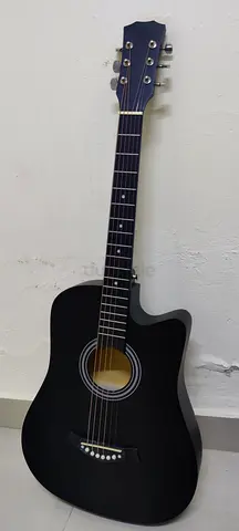 Black Cutaway Acoustic Guitar - Good Condition- not used
