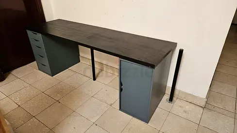 Ikea desk assembled