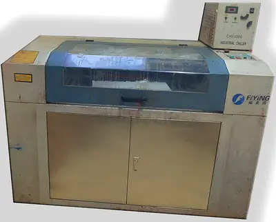 Used Flying CO2 Laser Engraver/Cutter with Industrial Chiller