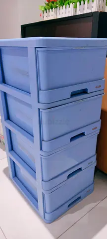 3 ft tall Cosmoplast 4-Tier Storage Cabinet (50 x 40 x 92 cm)