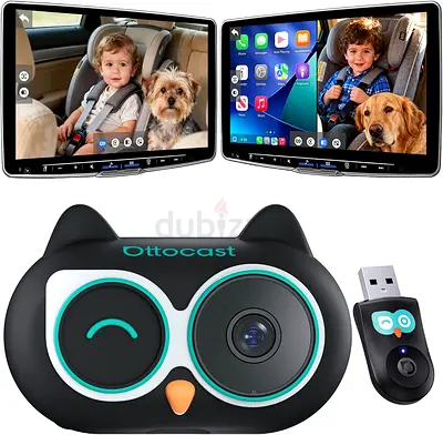 OTTOCAST Cabin Care Car Adapter with Baby Car Camera, Wireless CarPlay Display on CarScreen 2026